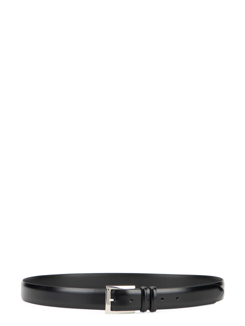 Brushed leather belt