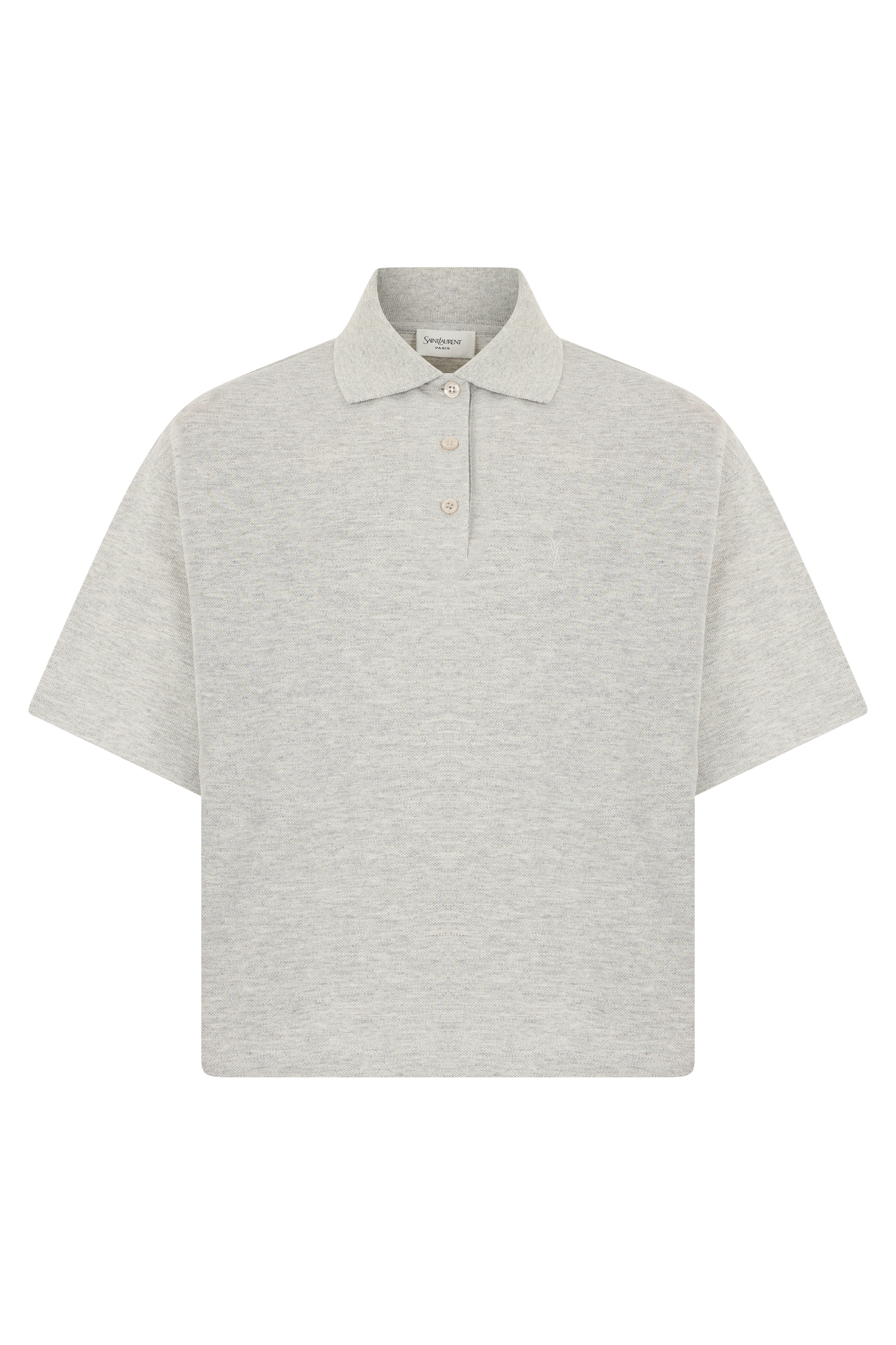 Polo in pique of mixed cotton