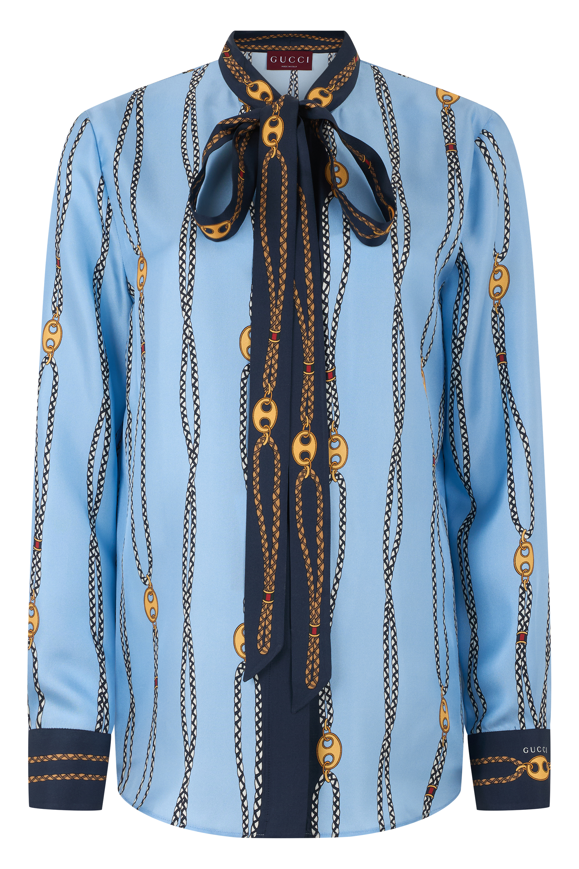 Silk shirt with print
