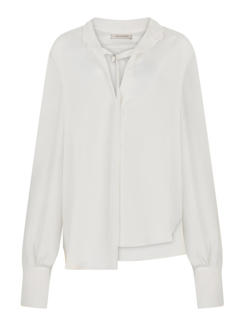 Silk shirt with long sleeves