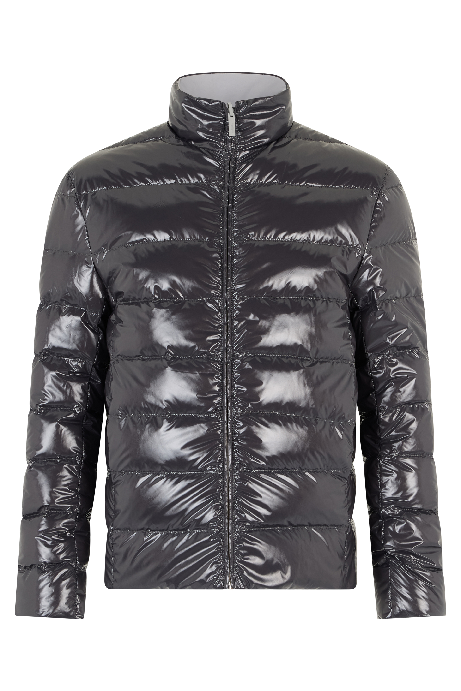 Reversible quilted down jacket