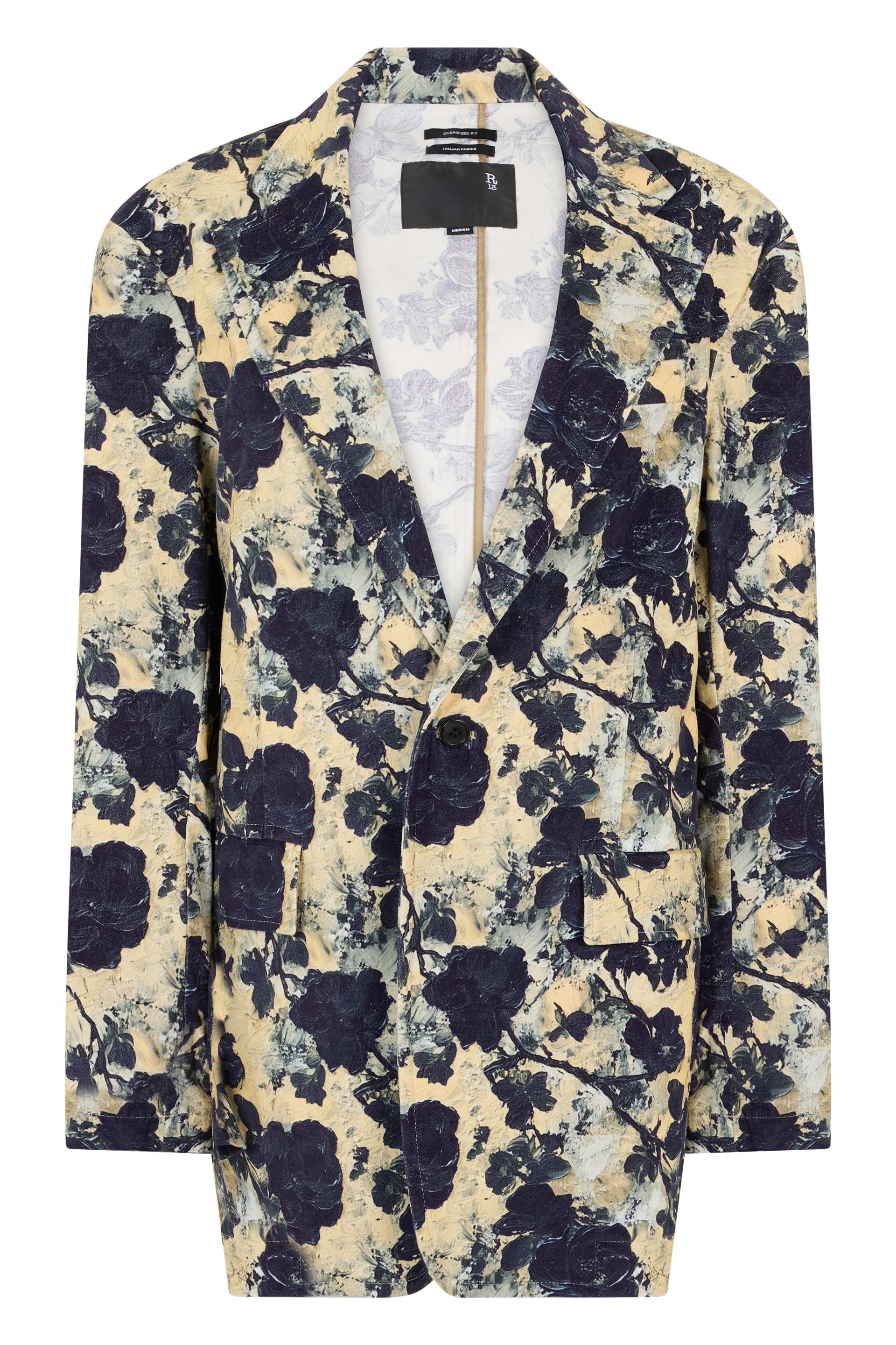 Floral blazer in cotton