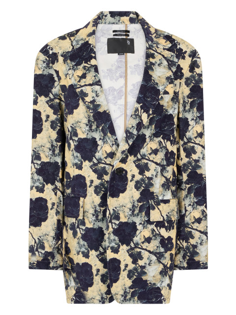Floral blazer in cotton