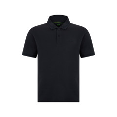 Cotton polo with short sleeves
