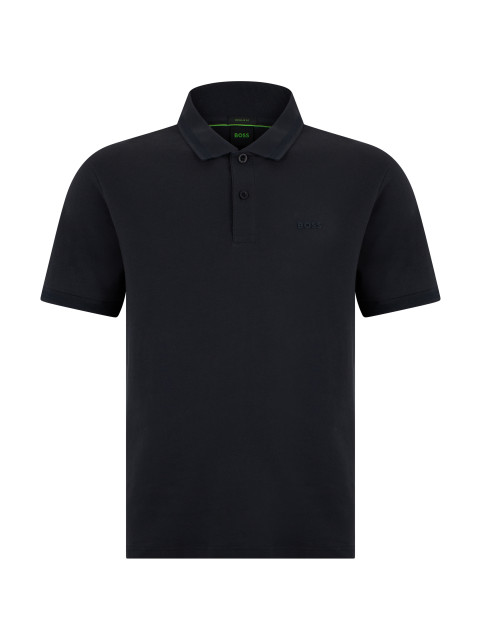 Cotton polo with short sleeves