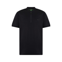 T-shirt with zip collar