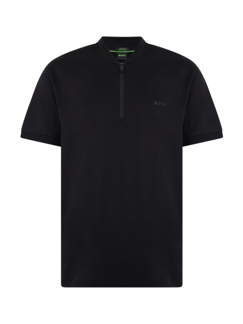 T-shirt with zip collar
