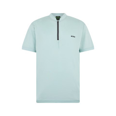 T-shirt with zip collar