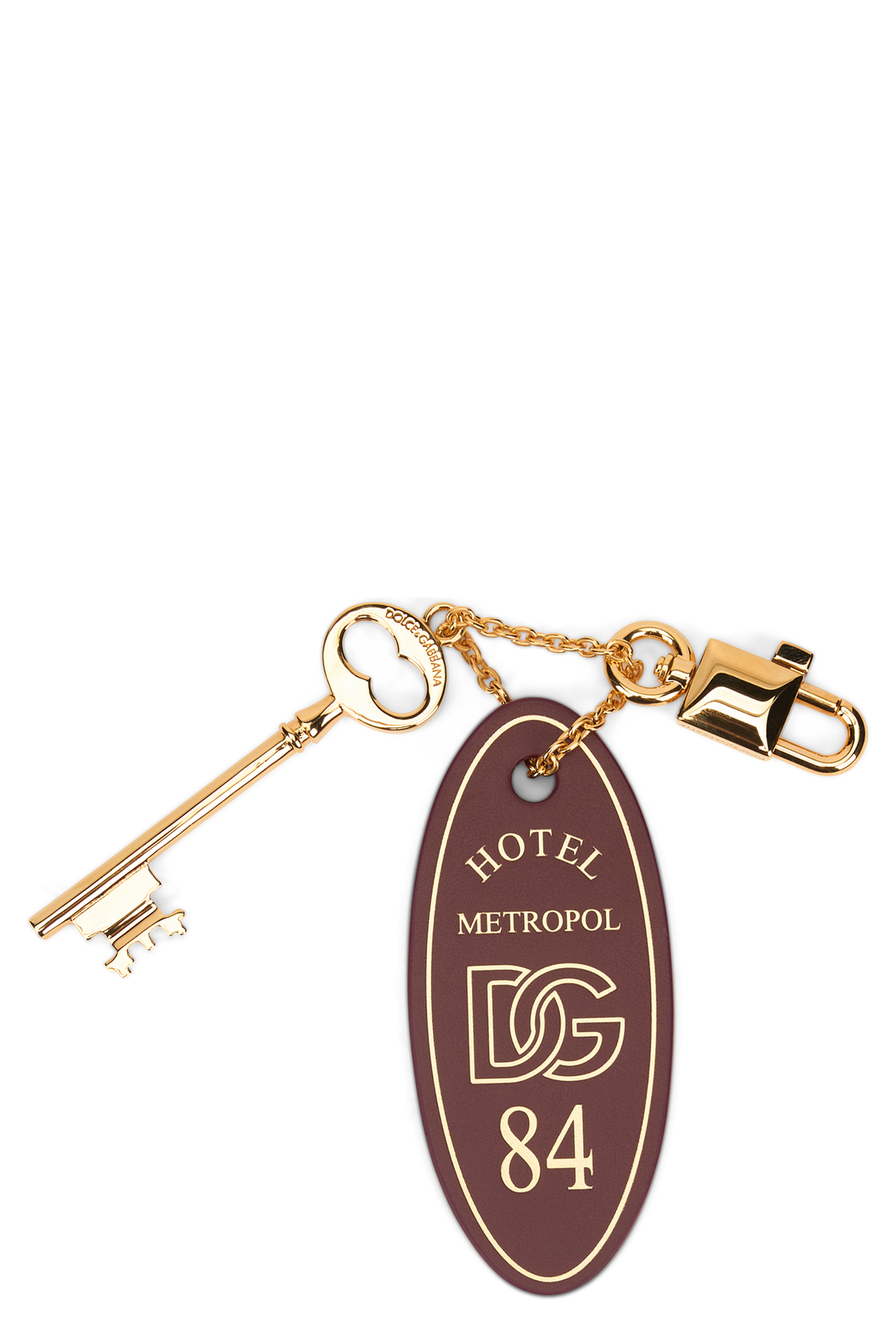 Keychain with leather tassel