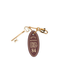 Keychain with leather tassel