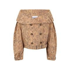 Printed cotton jacket