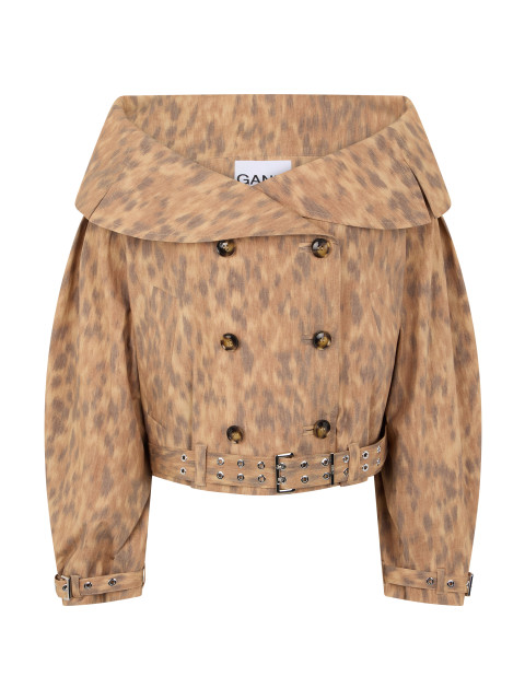 Printed cotton jacket