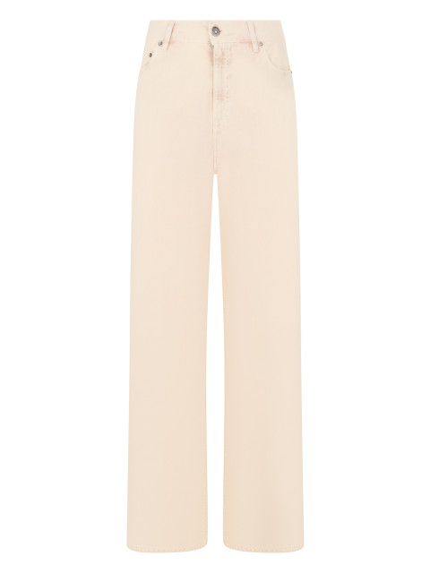 Denim cottonwide leg jeans