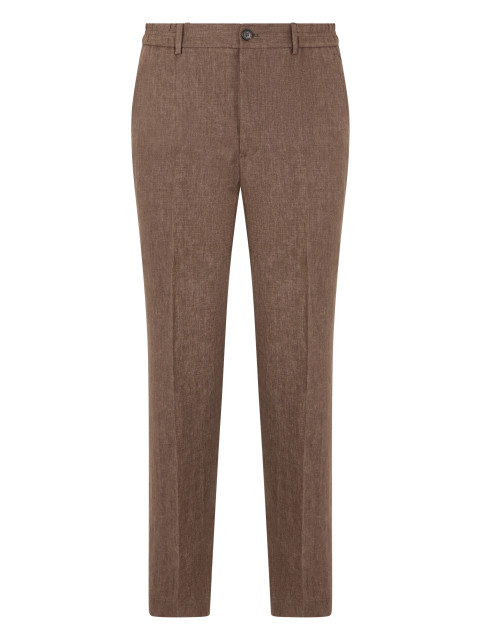 Tapered fit linen pants