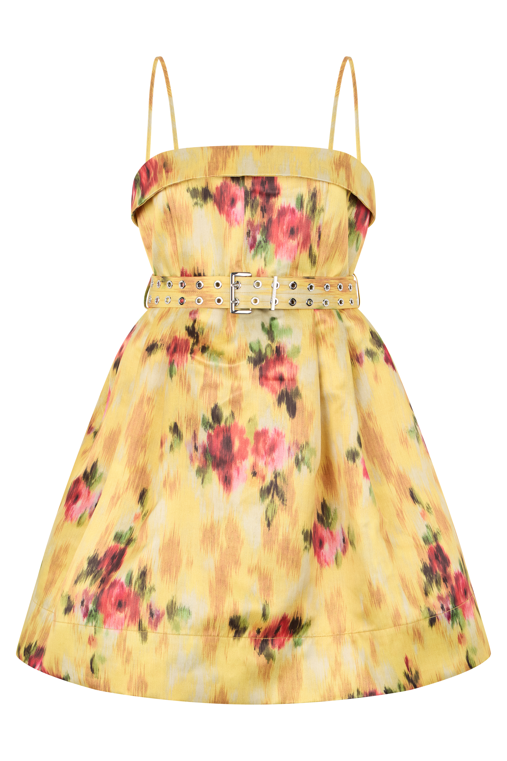 Midi dress with floral print