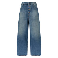 Loose jeans in cotton