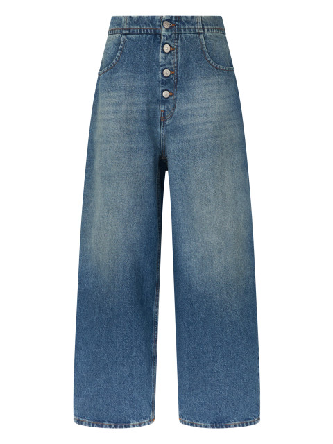 Loose jeans in cotton