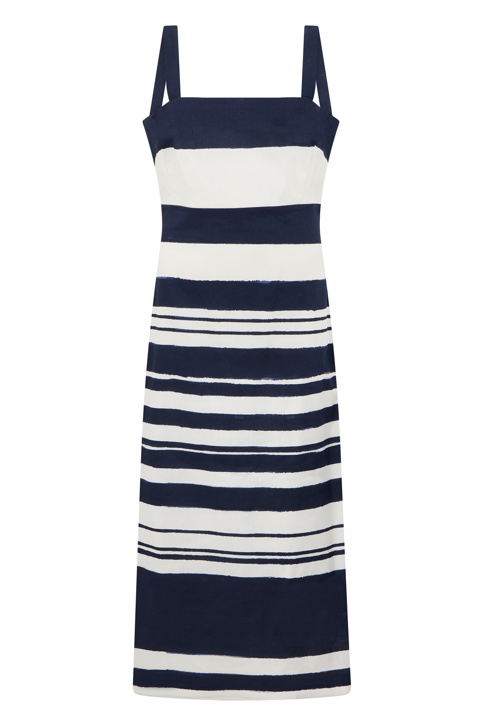 Striped midi dress
