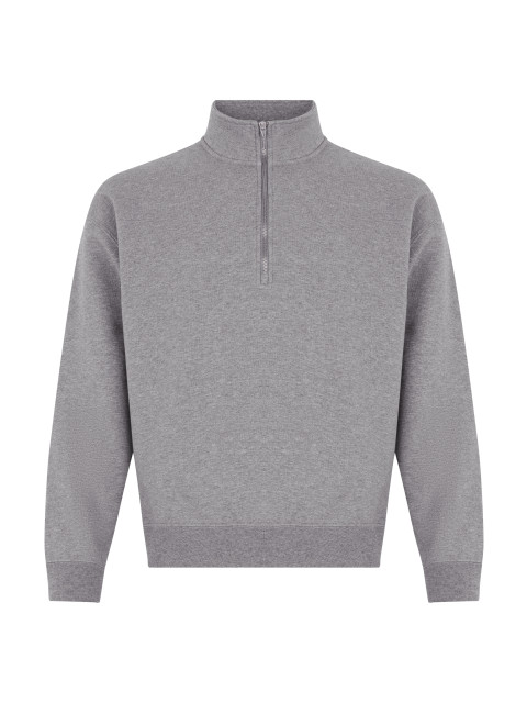 Zip collar sweatshirt