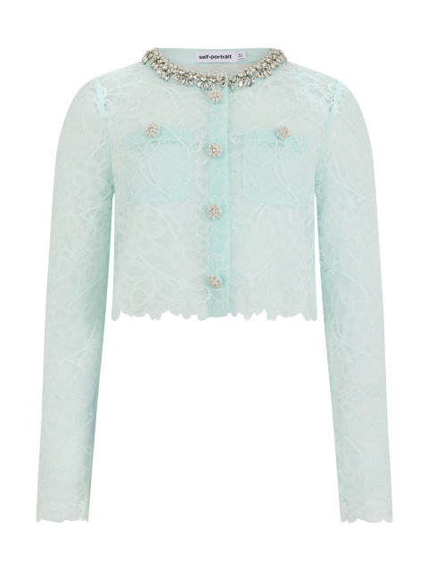 Lace cropped jacket