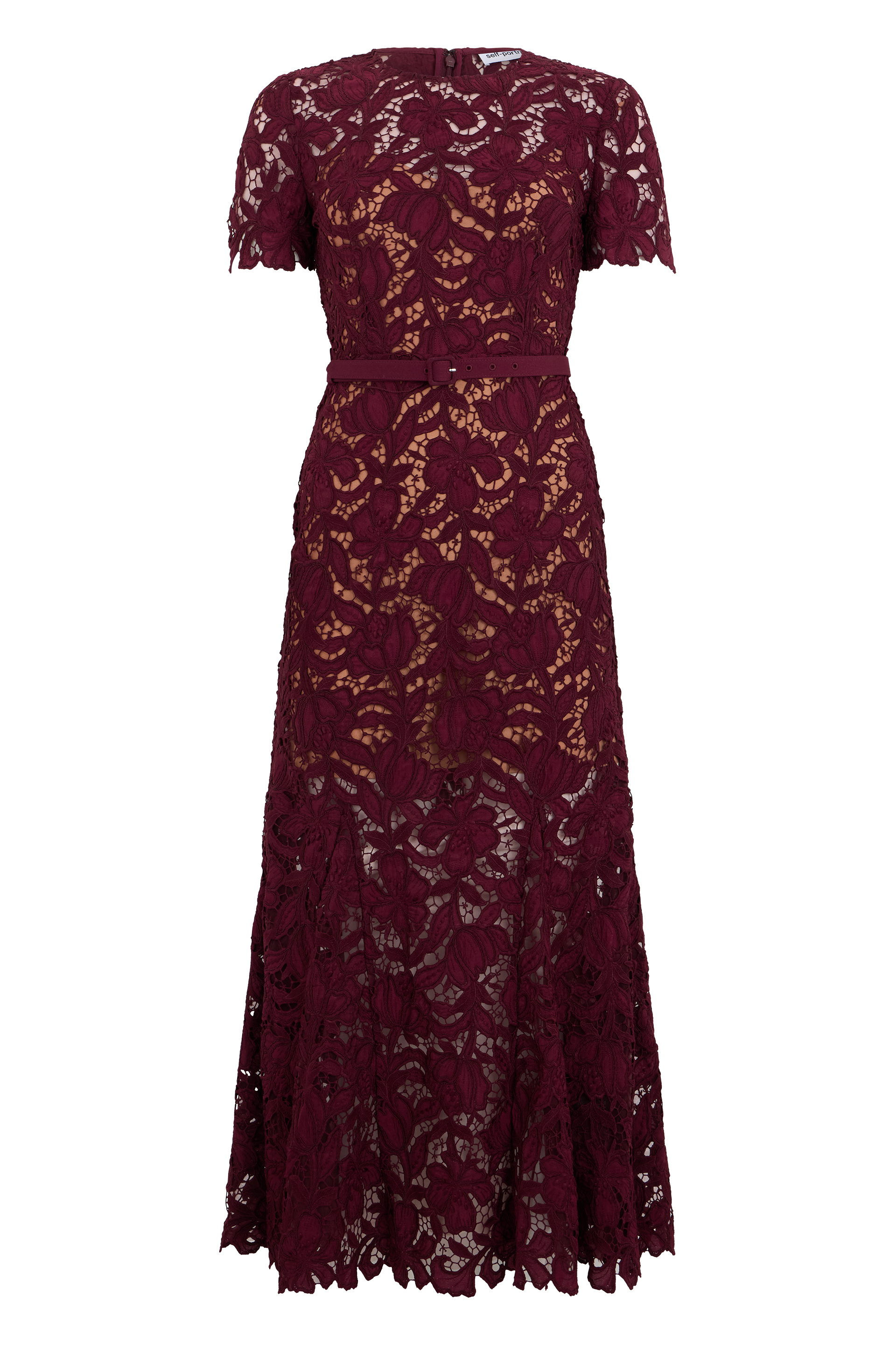 Long dress with floral pattern