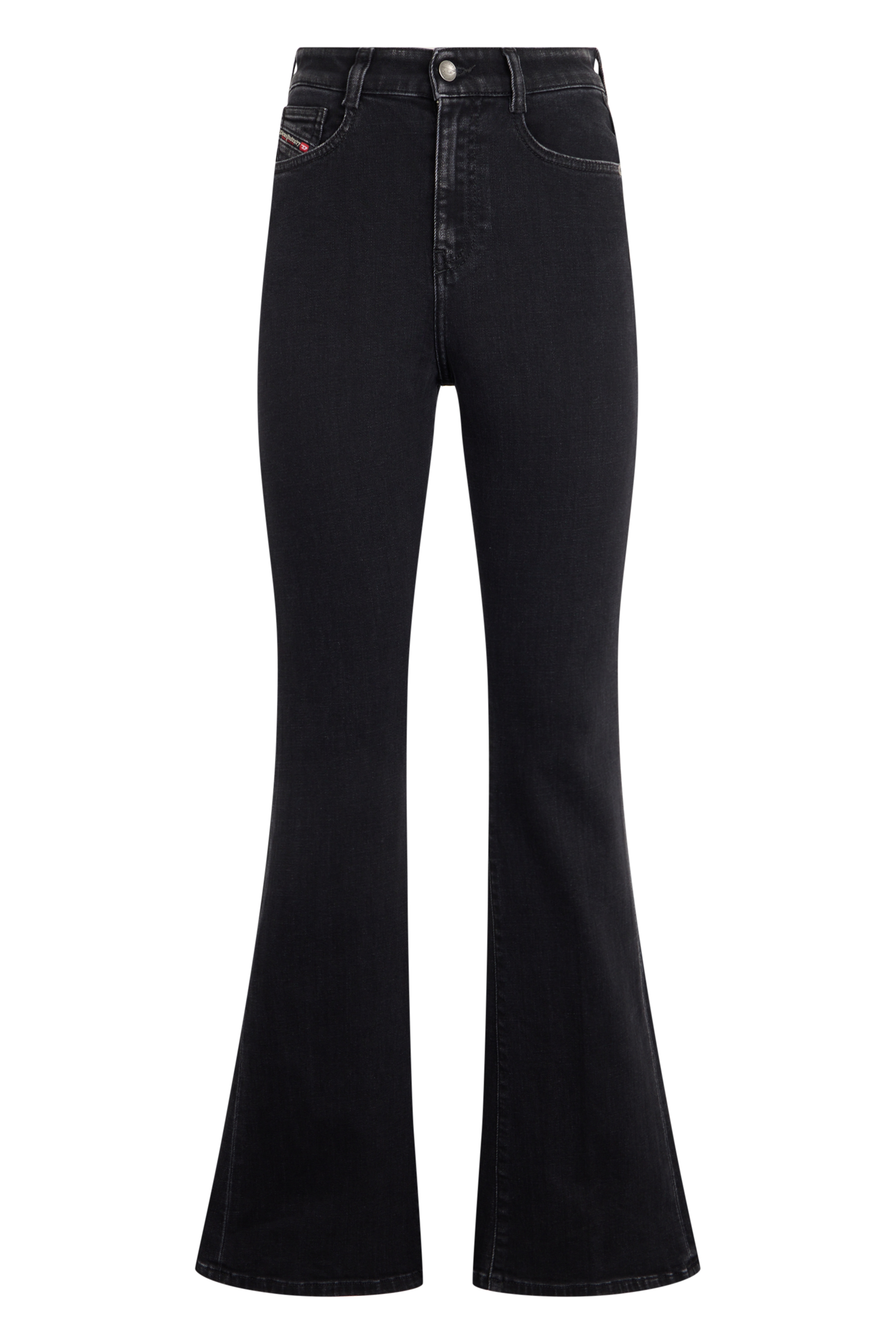 Bell-bottom jeans made of cotton denim