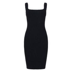 Midi dress with square neckline