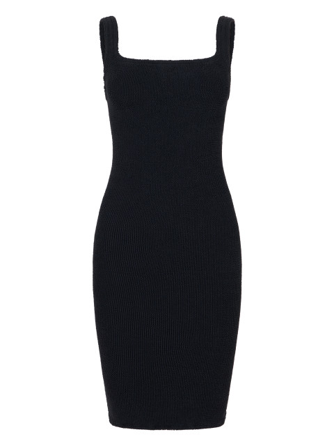 Midi dress with square neckline