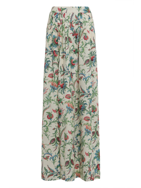 Long printed skirt