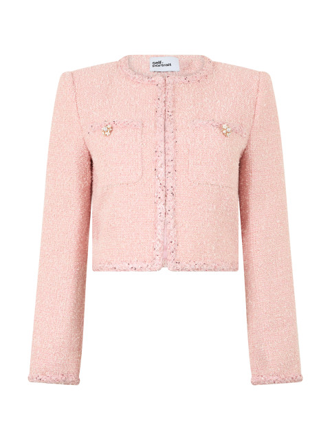 Short round-neck jacket