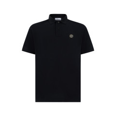 Cotton polo with short sleeves