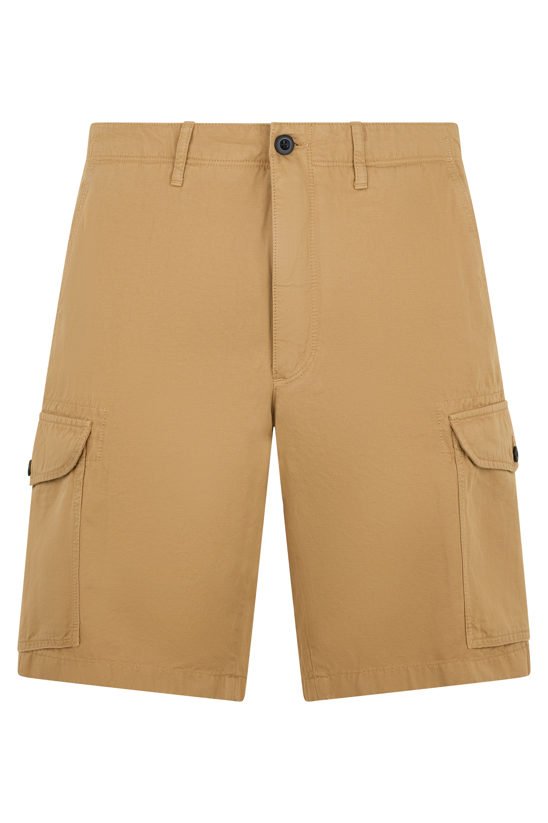 Bermuda cargo in mixed cotton and linen
