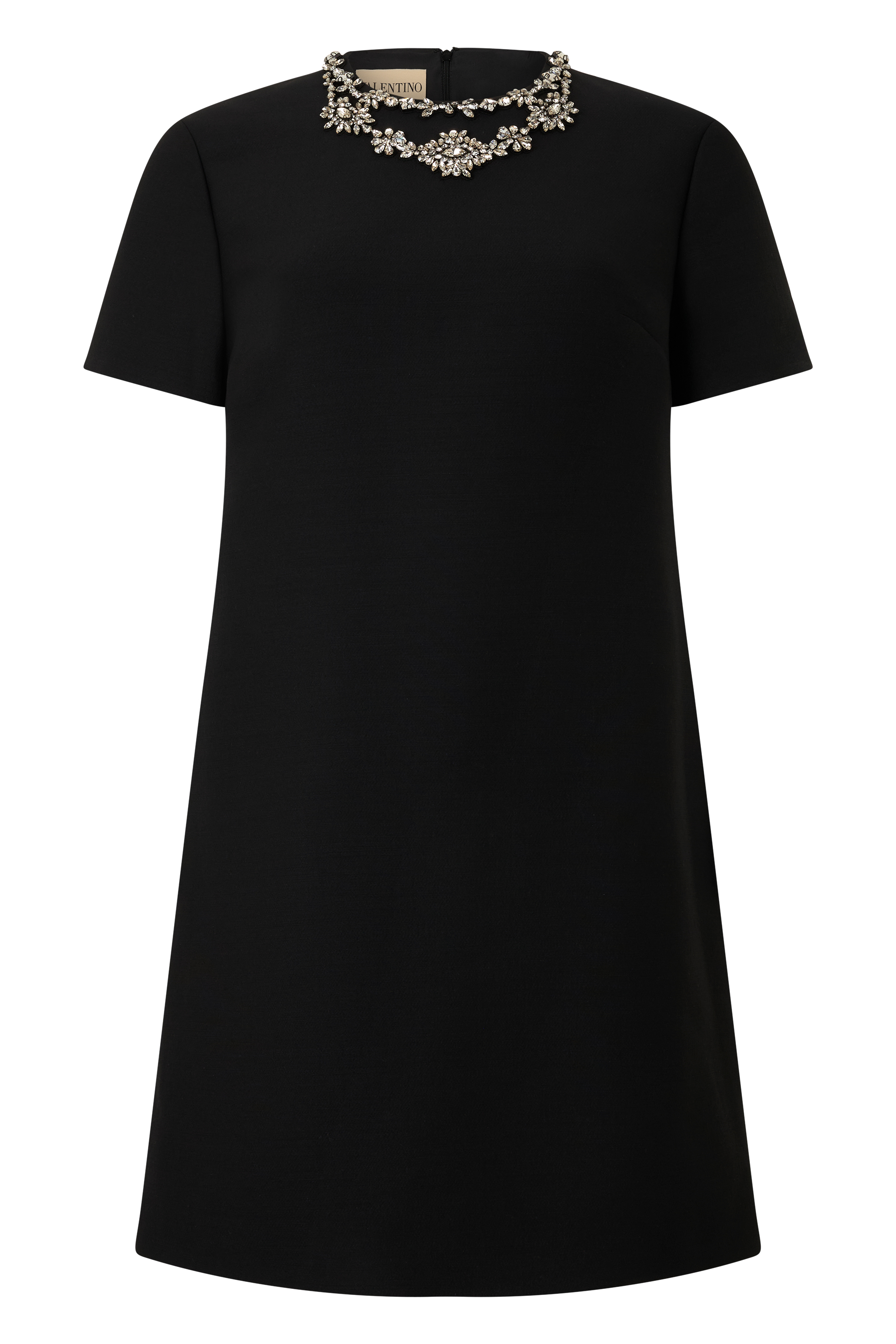 Short dress in crepe