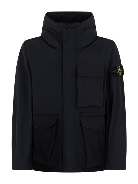 Windbreaker with high collar