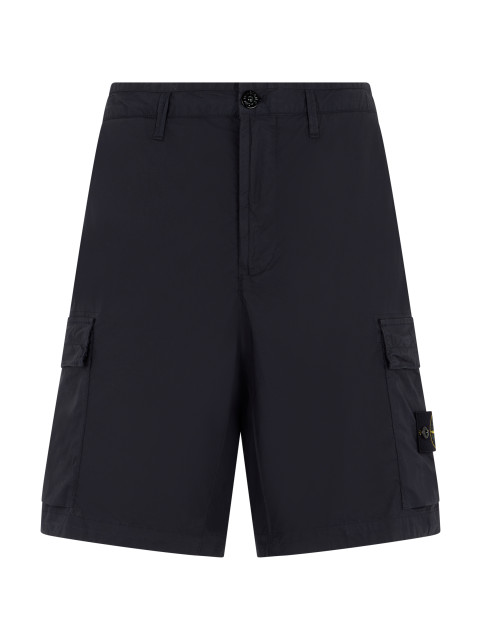 Short pants in cotton blend and elastane