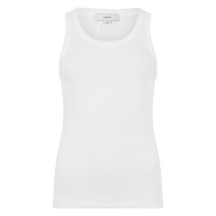 Top in mixed cotton ribbed
