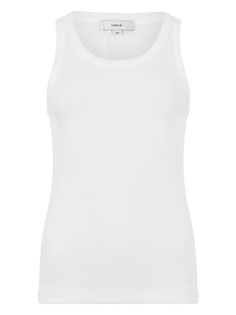 Top in mixed cotton ribbed