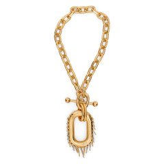 Punk XL metal link necklace