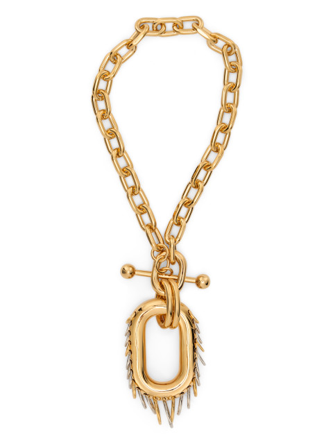 Punk XL metal link necklace