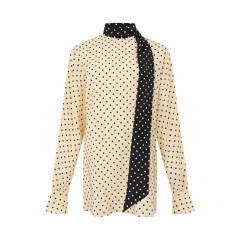 Printed silk blouse