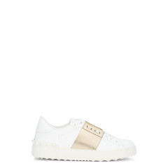 Low Open Sneakers in leather