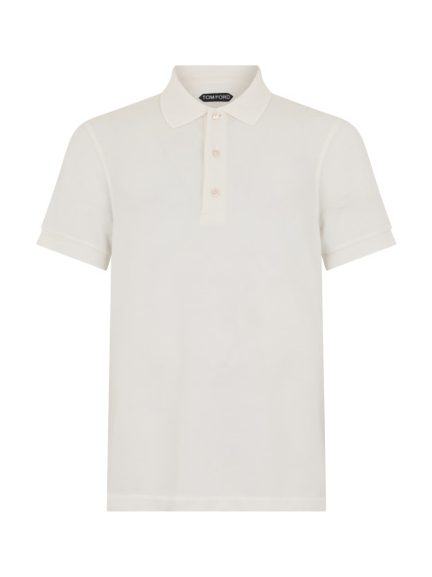 Polo in blended lyocell and cotton