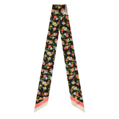 Floral Silk Bandeau Scarf