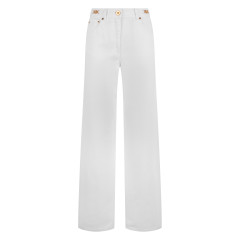 Straight and wide jeans in cotton