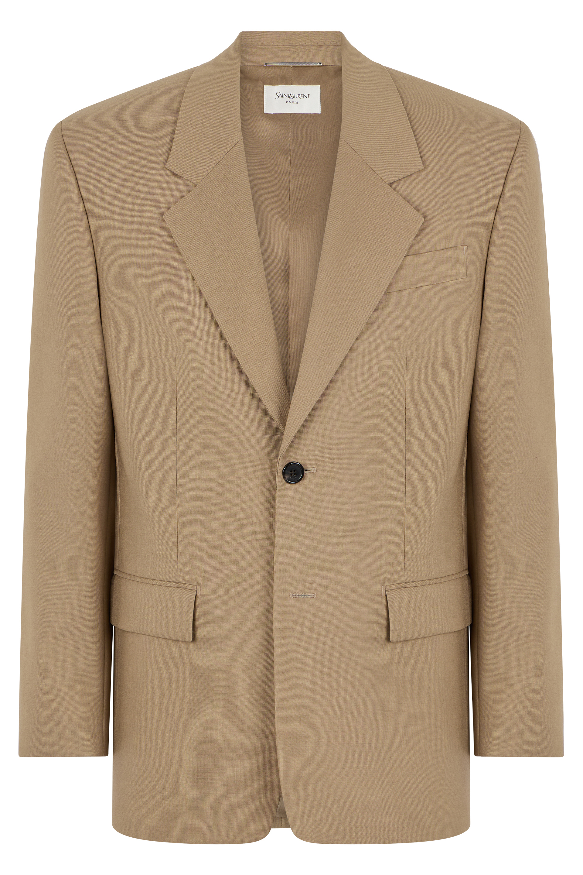 Single-breasted wool blazer