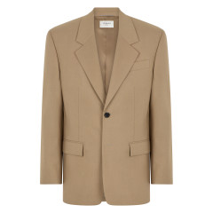 Single-breasted wool blazer