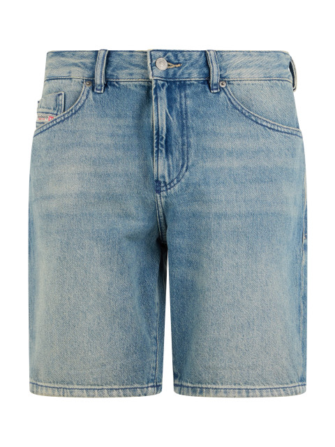 Cotton denim bermudas