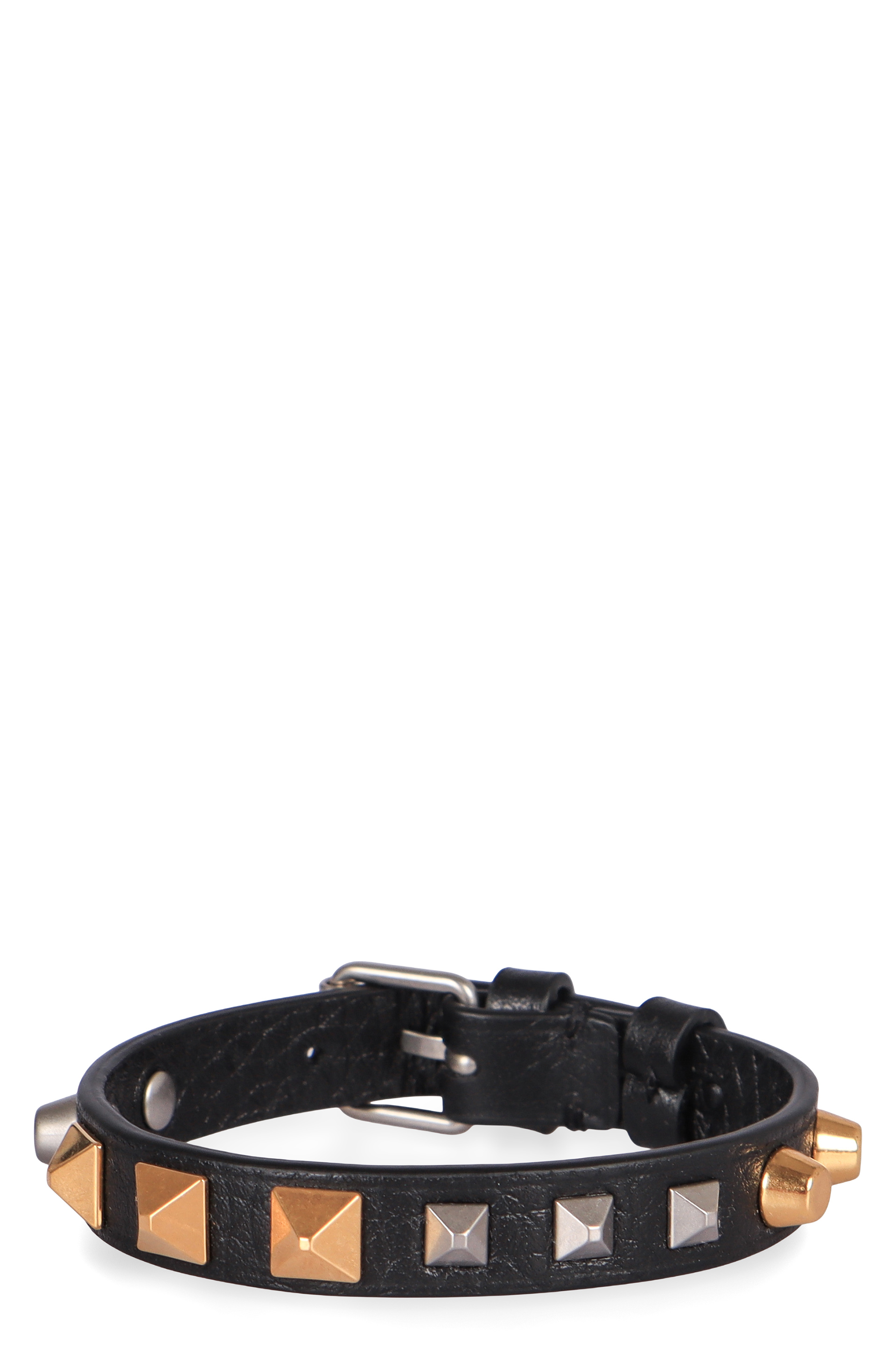 Rockstud bracelet in leather