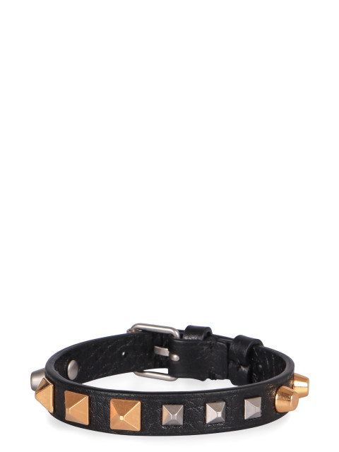 Rockstud bracelet in leather