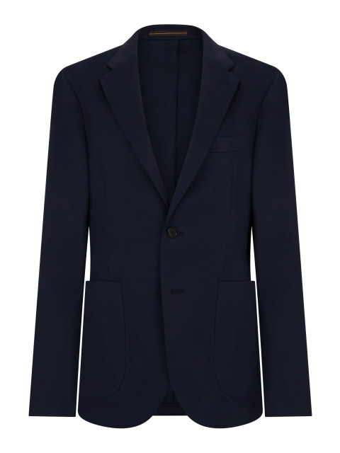 Single-breasted blazer in cotton